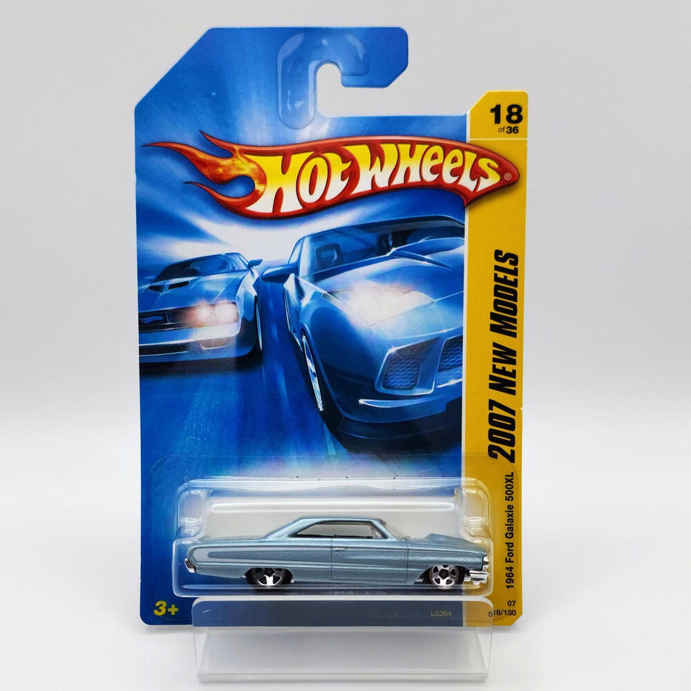 Hot Wheels 2007 New Models Light Blue 1964 Ford Galaxie 500XL #18/36
